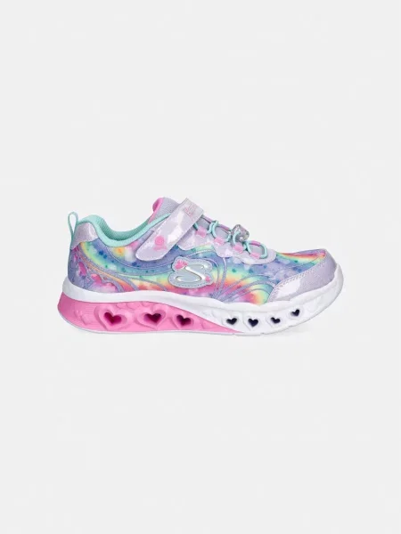 Skechers FLUTTER HEART LIGHTS GROOVY SWIRL gyerek sportcipő lila