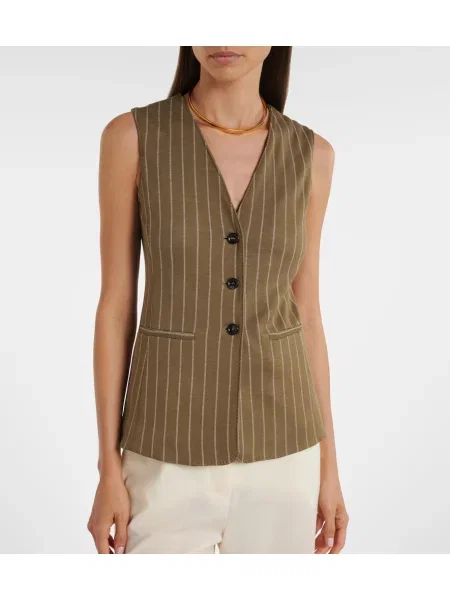 Vestă Max Mara cu dungi verde