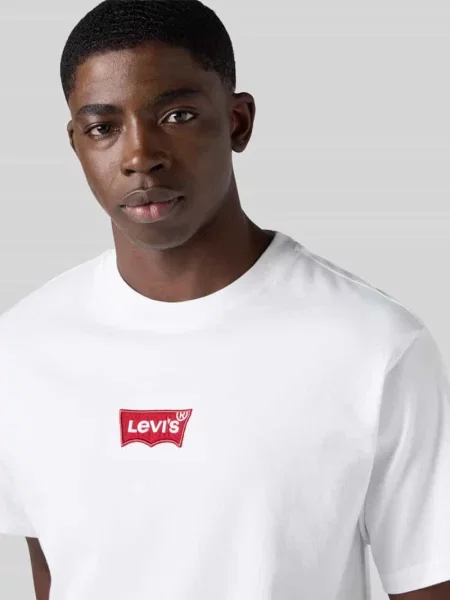 T-shirt o kroju regular fit z czystej bawełny Levi's biała