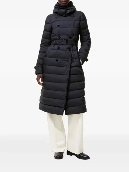 Lung palton Burberry albastru