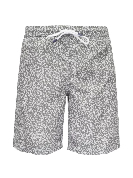 Slip de baie Fedeli cu model floral cu imagine alb