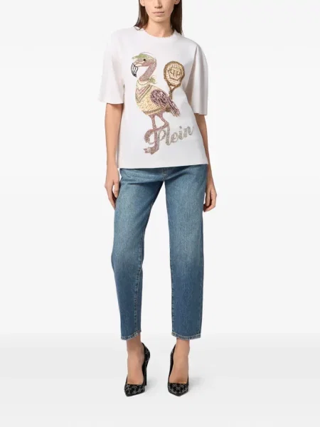 Tricou Philipp Plein alb