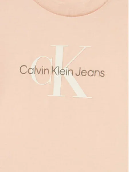 Calvin Klein Jeans Póló Monogram Regular Fit rózsaszín
