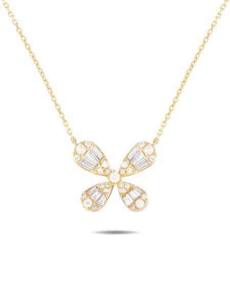 Colier Lb Exclusive cu model floral galben