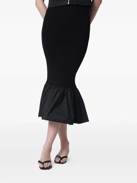 Dzianinowa maksi spódnica maxi Patou czarna