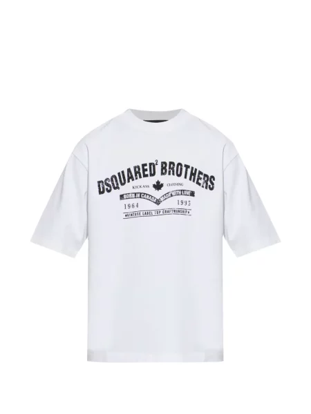 Tricou Dsquared2 cu imagine alb