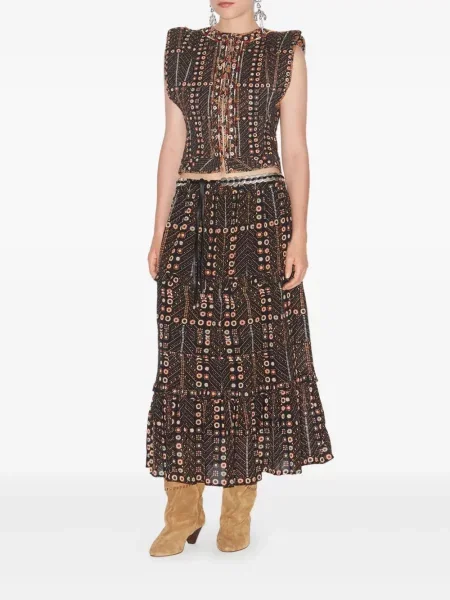 Fusta maxi Marant Etoile negru