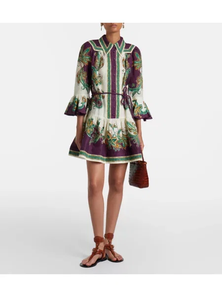 Rochie Alemais de in cu imagine violet