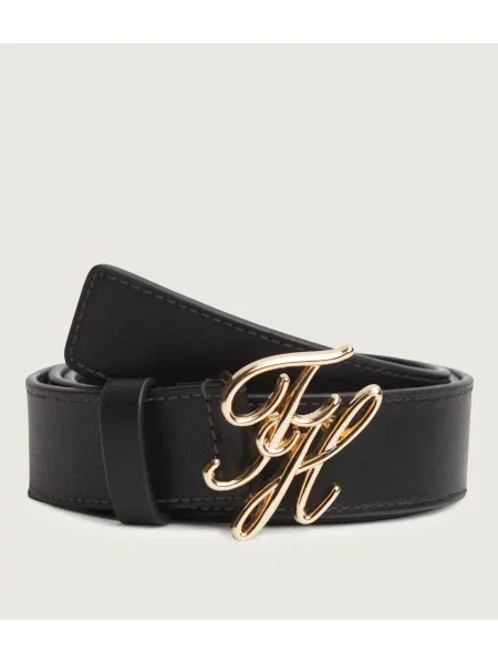 Tommy Hilfiger Curea Th Script Bleumarin negru