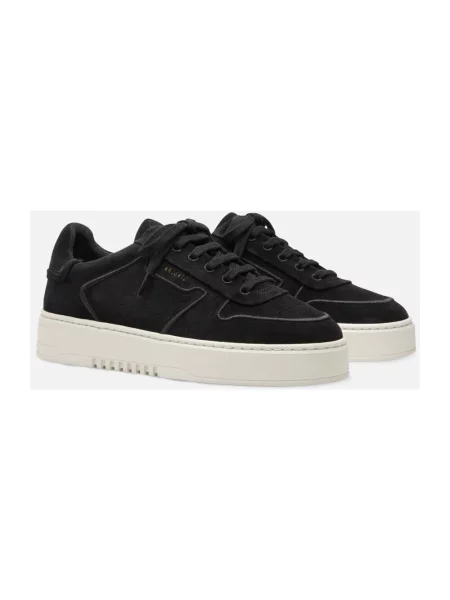 Haftowane sneakersy Axel Arigato skórzane czarne