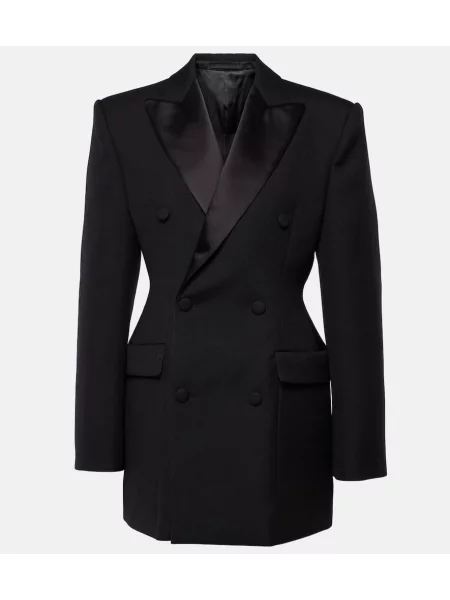 Sacou Wardrobe.nyc de lână negru