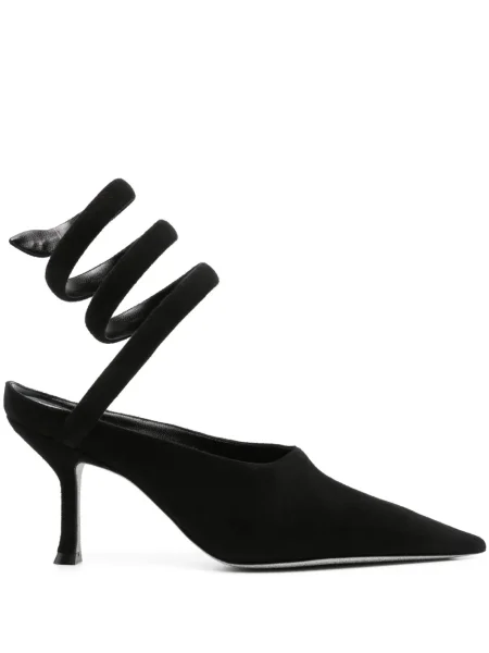 Pantofi cu toc Rene Caovilla din piele de căprioară negru