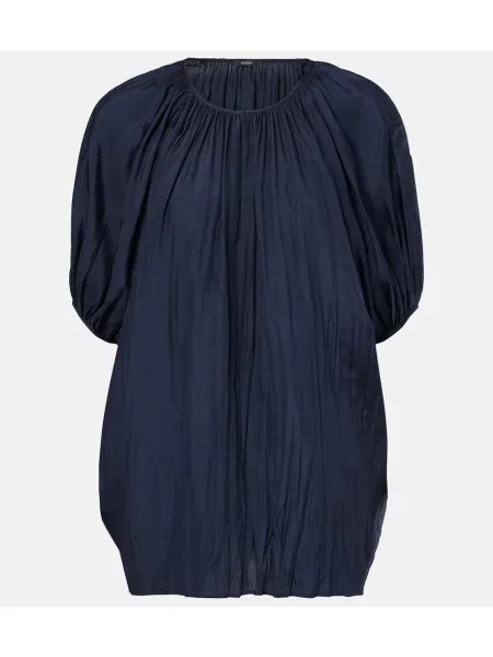 Bluză Joseph de mătase albastru