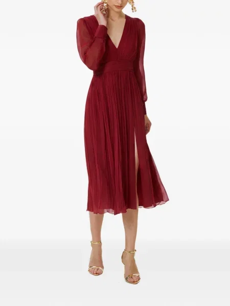 Rochie Framboise de mătase roșu