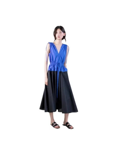 Sukienka Psophia garniturowa niebieska