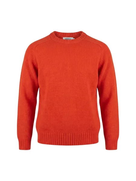 Sweter Sebago wełniany pomarańczowy