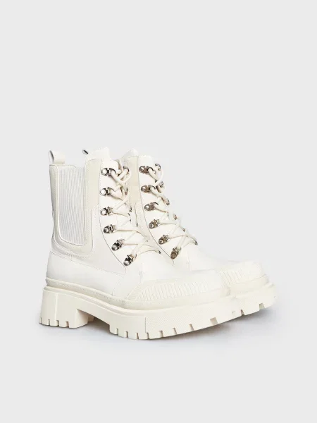 Кожаные ботинки Prpy белые