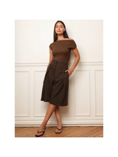 Blúzka La Modeuse hnedá