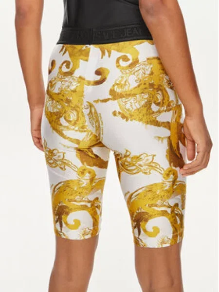 Versace Jeans Couture Kolesarske hlače Skinny Fit bela