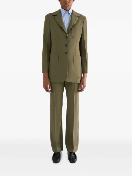 Sacou Jil Sander de lână verde