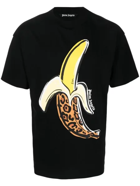 Tricou Palm Angels cu imagine negru