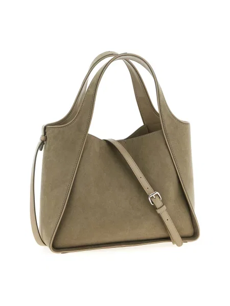 Torebka crossbody Stella Mccartney z logo zielona