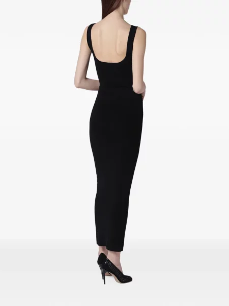 Rochie midi Entire Studios tricotate negru