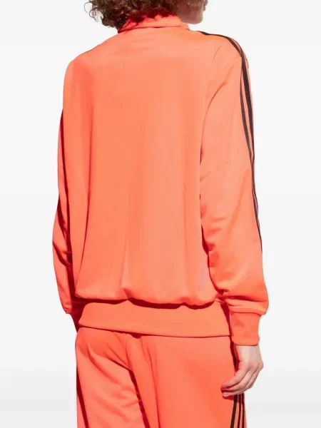 Риза Adidas с връзки на райета с дантела розово