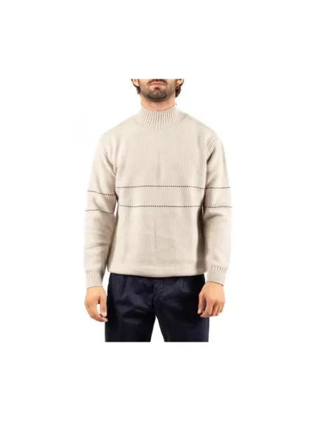 Sweter Emporio Armani brązowy