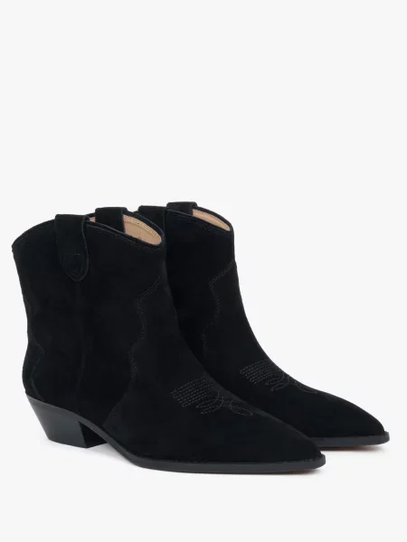 Велюровые ботильоны Estro черные