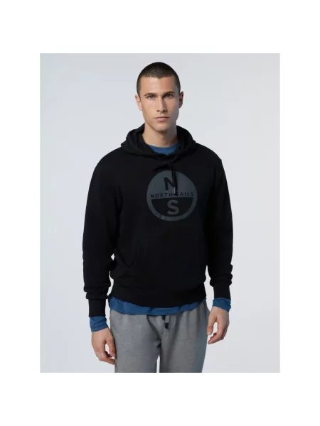 Bluza z kapturem North Sails z logo czarna