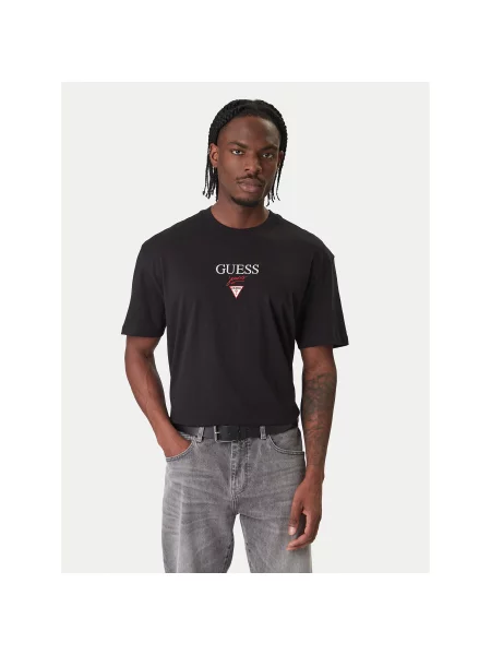 Guess Jeans T-shirt Oversize crna