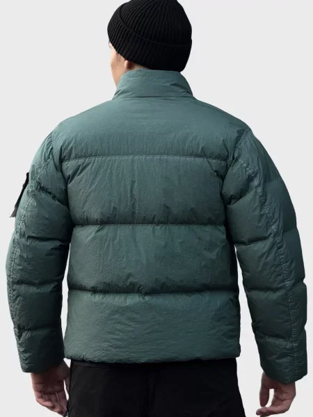 Куртка Stone Island с камнями зеленая