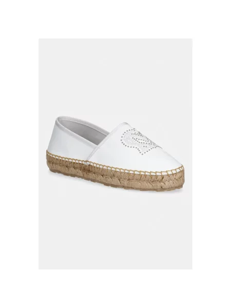 Espadryle Love Moschino skórzane białe
