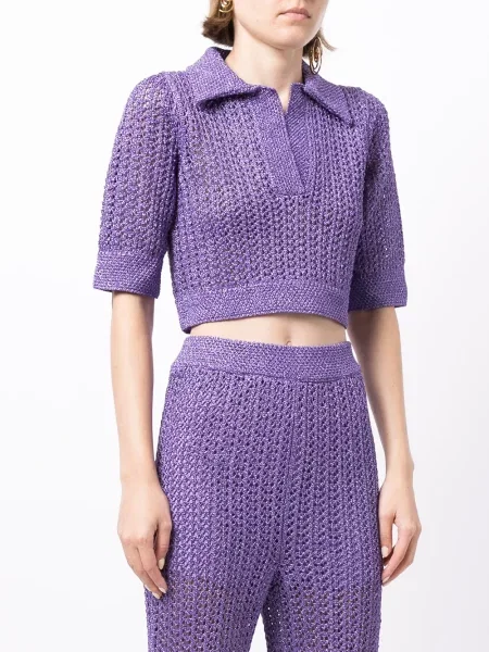 Tricou polo Alice Mccall tricotate violet