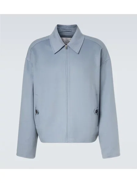 Geacă Acne Studios de lână albastru