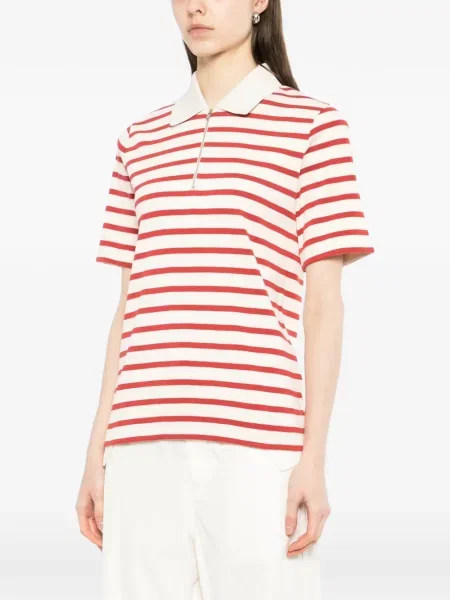 Tricou polo Jil Sander cu dungi