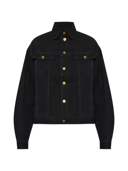 Дънково яке Willy Chavarria с автограф черно