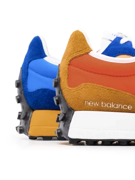 Sneakerși New Balance 327 cu șireturi din dantelă albastru