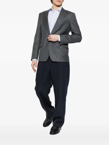 Plisované kalhoty Jacquemus modré