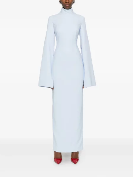 Rochie maxi Solace London de costum albastru