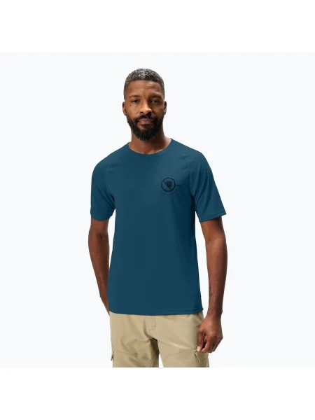 Tricou de ciclism pentru bărbați Endura Loop Tech barra blue albastru