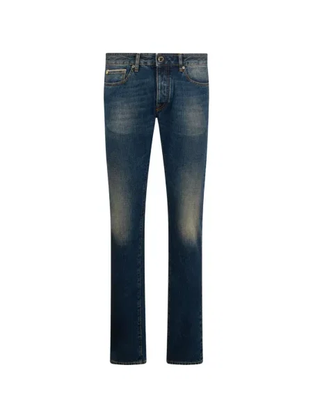 Blugi Moorer cu 5 buzunare albastru