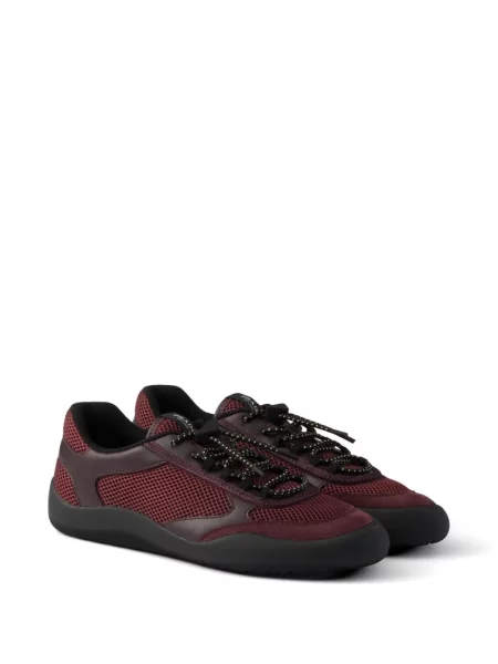 Sneakerși Prada plasă roșu
