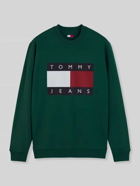 Bluza dresowa z czystej bawełny krój regular fit Tommy Jeans