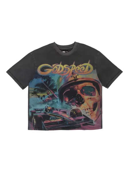 Tricou Godspeed gri