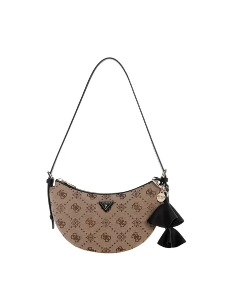 GUESS Geantă de umăr Guess Sac Bandoulière Katie Latte Logo/Black' negru