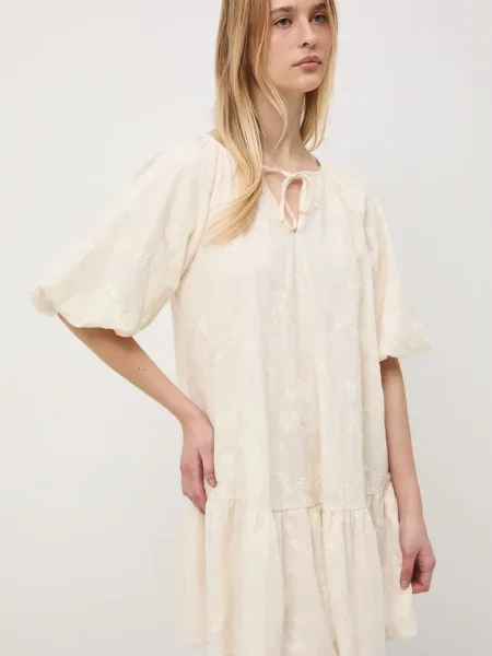 Medicine sukienka oversize beżowa