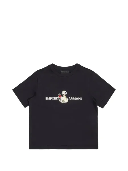 Koszulka dziecięca Emporio Armani niebieska