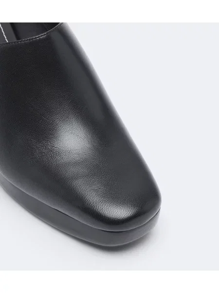 Papuci tip mules Staud din piele negru